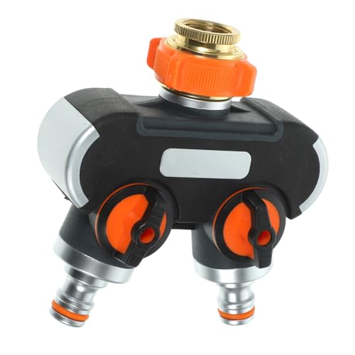 LOORGVEL Agricultural Wasserverteiler Wege Wasserhahn Adapter mit Metallgriff Druckfest Drehbar Absperrventil Gartenschlauch Verteiler für Gartenbewässerung und Haushalt LOORGVEL Agricultural Wasserverteiler Wege Wasserhahn Adapter mit Metallgriff Druckfest Drehbar Absperrventil Gartenschlauch Verteiler für Gartenbewässerung und Haushalt von LOORGVEL