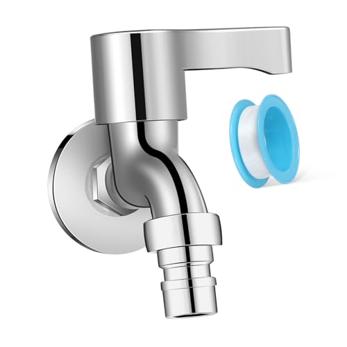 LOORGVEL Alloy Kupfer Waschmaschinen Wasserhahn Wandventil Langlebig Robust Glatter Griff Sicherer Anschluss für Küche Bad Garten LOORGVEL Alloy Kupfer Waschmaschinen Wasserhahn Wandventil Langlebig Robust Glatter Griff Sicherer Anschluss für Küche Bad Garten von LOORGVEL