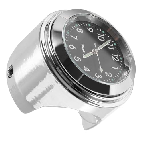 LOORGVEL Aluminium Motorrad Lenkeruhr mit Quarzuhrwerk Staubdicht Langlebig Minimalistisches Design Einfache Montage für Diverse Motorräder LOORGVEL Aluminium Motorrad Lenkeruhr mit Quarzuhrwerk Staubdicht Langlebig Minimalistisches Design Einfache Montage für Diverse Motorräder von LOORGVEL
