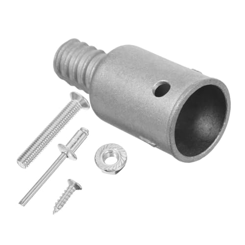 LOORGVEL Aluminiumlegierung Schraubadapter für Stielverlängerung Metallgewinde Ersatzteil für Mop Besenstiele Langlebiger Verbindungsadapter für Reinigungswerkzeuge Silber LOORGVEL Aluminiumlegierung Schraubadapter für Stielverlängerung Metallgewinde Ersatzteil für Mop Besenstiele Langlebiger Verbindungsadapter für Reinigungswerkzeuge Silber von LOORGVEL