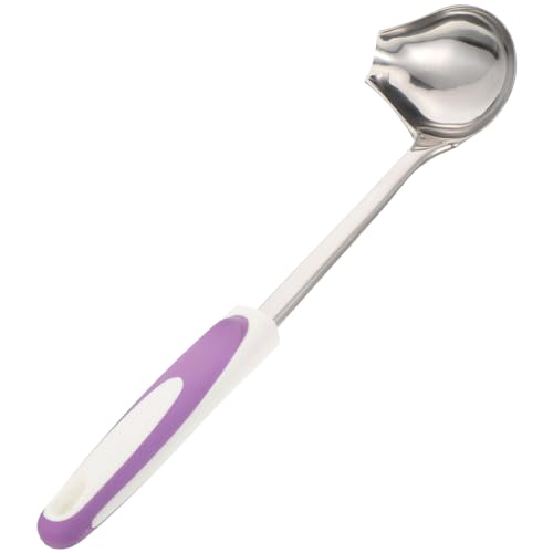 LOORGVEL Antihaft Edelstahl Soßenlöffel mit Ausgießer Rutschfest Handpoliert Langer Griff Küchenutensil für Dressing Suppen Sauce Servieren Geeignet für Zuhause und Gastronomie LOORGVEL Antihaft Edelstahl Soßenlöffel mit Ausgießer Rutschfest Handpoliert Langer Griff Küchenutensil für Dressing Suppen Sauce Servieren Geeignet für Zuhause und Gastronomie von LOORGVEL