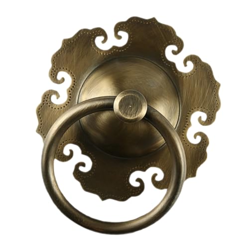 LOORGVEL Antiker Türgriff aus Massivem Messing Vintage Türklopfer Retro Design Chinesischer Stil Langlebiger Tür Ziehgriff für Möbel Schrank Kommode Geeignet LOORGVEL Antiker Türgriff aus Massivem Messing Vintage Türklopfer Retro Design Chinesischer Stil Langlebiger Tür Ziehgriff für Möbel Schrank Kommode Geeignet von LOORGVEL