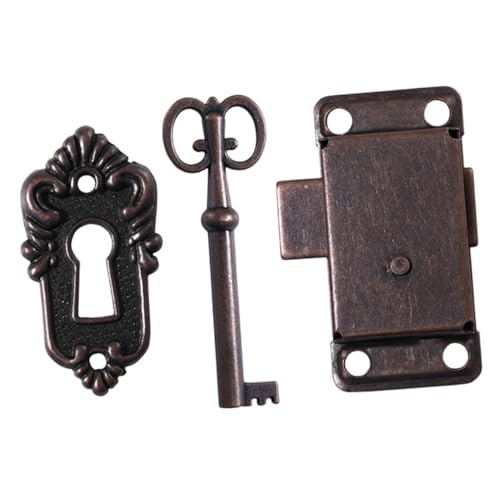 LOORGVEL Antikes Schrankschloss mit Schlüssel Retro Möbelverschluss Dekoratives Möbelschloss für Schränke und Schmuckkästen Installieren LOORGVEL Antikes Schrankschloss mit Schlüssel Retro Möbelverschluss Dekoratives Möbelschloss für Schränke und Schmuckkästen Installieren von LOORGVEL