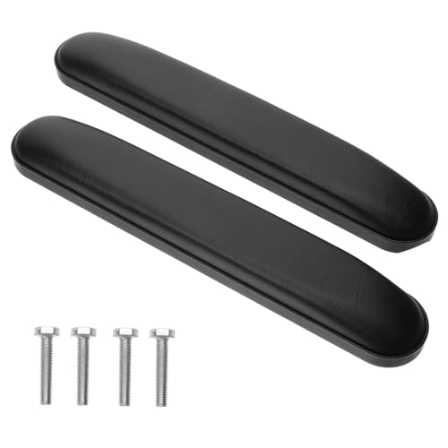 LOORGVEL Armlehnen Polster aus Leder mit Verstellbare Ersatz armlehnen für Bürostuhl und Lochabstand Ergonomische Armstützen für Mehr Komfort und Schutz von LOORGVEL