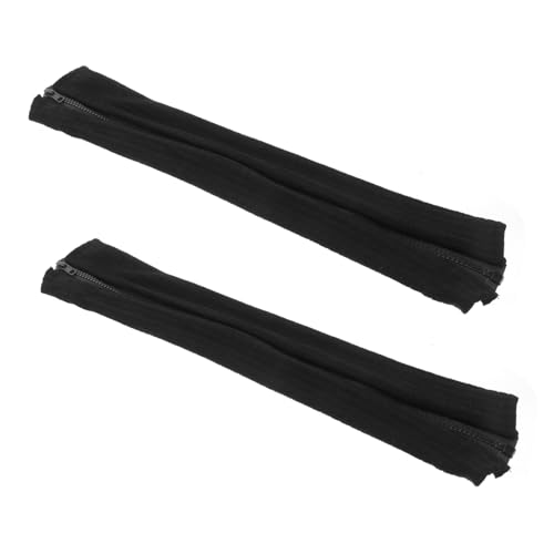 LOORGVEL Armlehnenbezug Bürostuhl Stretchable Armlehnenkissen mit Reißverschluss Abnehmbarer Waschbarer Armlehnen Schoner für Bürostuhl Komfortabler Ellbogen Schutz Schwarz von LOORGVEL