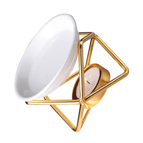 LOORGVEL Aromatherapie Duftlampe Aromawärmer mit Geometrischem Stövchen Rostfreiem Eisenhalter Aromawachs für Yoga Meditation und Wohnraumdeko LOORGVEL Aromatherapie Duftlampe Aromawärmer mit Geometrischem Stövchen Rostfreiem Eisenhalter Aromawachs für Yoga Meditation und Wohnraumdeko von LOORGVEL