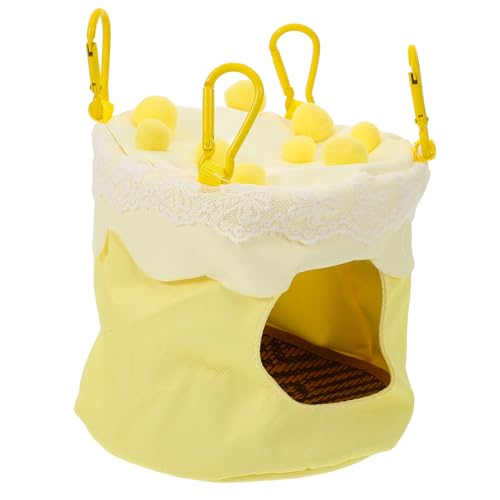 LOORGVEL Atmungsaktives Vogelnest für Sommer Hängematte Vogelbett aus Leichtem Material Dekoratives Papageienhaus für Käfig für Wellensittiche und Kleine Vögel Inklusive Doppelseitiger LOORGVEL Atmungsaktives Vogelnest für Sommer Hängematte Vogelbett aus Leichtem Material Dekoratives Papageienhaus für Käfig für Wellensittiche und Kleine Vögel Inklusive Doppelseitiger von LOORGVEL