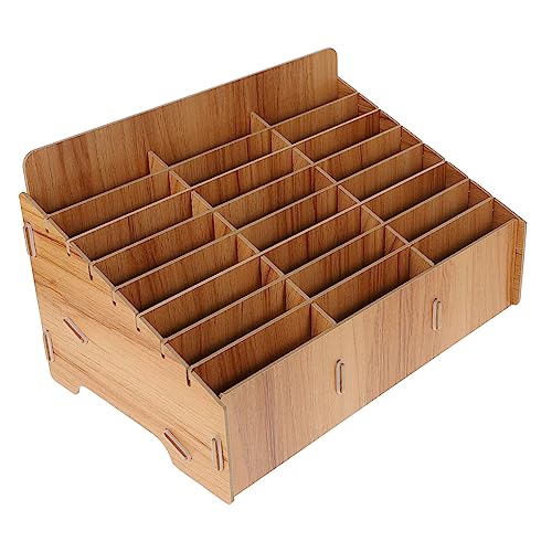 LOORGVEL Aufbewahrungsbox aus Holz Abteil Container Aufbewahrung von Mobiltelefonen klein Veranstalter Klassenzimmer-Organizer für Mobiltelefone Multi-Telefonhalter hölzern Schokolade LOORGVEL Aufbewahrungsbox aus Holz Abteil Container Aufbewahrung von Mobiltelefonen klein Veranstalter Klassenzimmer-Organizer für Mobiltelefone Multi-Telefonhalter hölzern Schokolade von LOORGVEL