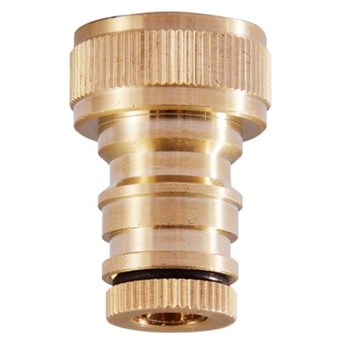 LOORGVEL Automatisches Absperrventil Schlauchverbinder Hochdruck Kupplung mit Dichtungsring Langlebig Rostfrei für Waschmaschine Garten Wasserschlauch Schnelle Auslaufsichere Verbindung von LOORGVEL