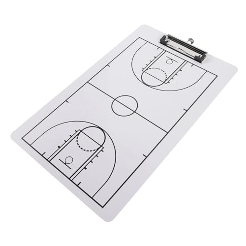 LOORGVEL Basketball Taktikboard Doppelseitiges Klemmbrett für Trainer Abwischbare Material Tragbares Basketball Zubehör für Effektive Spielstrategien LOORGVEL Basketball Taktikboard Doppelseitiges Klemmbrett für Trainer Abwischbare Material Tragbares Basketball Zubehör für Effektive Spielstrategien von LOORGVEL