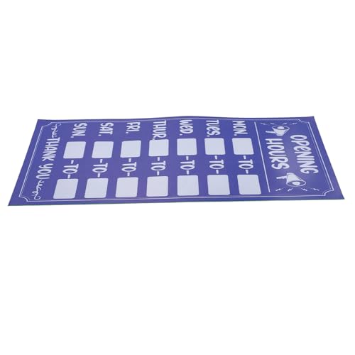 LOORGVEL Beschreibbares Abwischbares Öffnungszeiten-schild mit Stark Haftendem Rückseitenschutz Uv-beständig für Bank Büro Laden und Restaurant Leicht Anpassbar Langlebig und Praktisch LOORGVEL Beschreibbares Abwischbares Öffnungszeiten-schild mit Stark Haftendem Rückseitenschutz Uv-beständig für Bank Büro Laden und Restaurant Leicht Anpassbar Langlebig und Praktisch von LOORGVEL