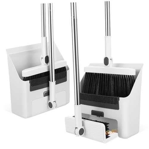 LOORGVEL Besen und Kehrschaufel Set Faltbar mit Großem Kehrblech und Ausziehbaren Zähnen Robustes Kunststoff Design für Hausreinigung Innen und Außen Platzsparend und Praktisch LOORGVEL Besen und Kehrschaufel Set Faltbar mit Großem Kehrblech und Ausziehbaren Zähnen Robustes Kunststoff Design für Hausreinigung Innen und Außen Platzsparend und Praktisch von LOORGVEL
