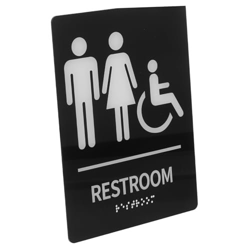 LOORGVEL Blindenschrift Wc schild Selbstklebend mit Piktogrammen Toilettenzeichen Hohe Sichtbarkeit Zugänglich für Büros und Restaurants LOORGVEL Blindenschrift Wc schild Selbstklebend mit Piktogrammen Toilettenzeichen Hohe Sichtbarkeit Zugänglich für Büros und Restaurants von LOORGVEL