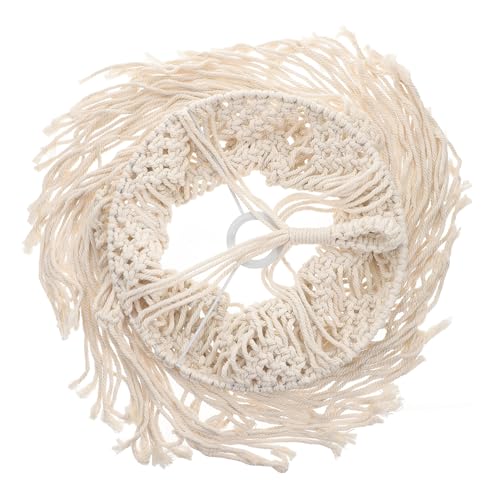 LOORGVEL Boho Makramee Lampenschirm Handgewebt Baumwollseil Dekorative Hängeleuchte Deckenleuchte Wohnzimmer Schlafzimmer Dekoration LOORGVEL Boho Makramee Lampenschirm Handgewebt Baumwollseil Dekorative Hängeleuchte Deckenleuchte Wohnzimmer Schlafzimmer Dekoration von LOORGVEL