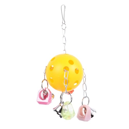 LOORGVEL Buntes Papageien kauspielzeug mit Glocken Hängende Käfigdekoration Beißfester Spielball für Wellensittiche Nymphensittiche Sittiche und Kleine Haustiere LOORGVEL Buntes Papageien kauspielzeug mit Glocken Hängende Käfigdekoration Beißfester Spielball für Wellensittiche Nymphensittiche Sittiche und Kleine Haustiere von LOORGVEL