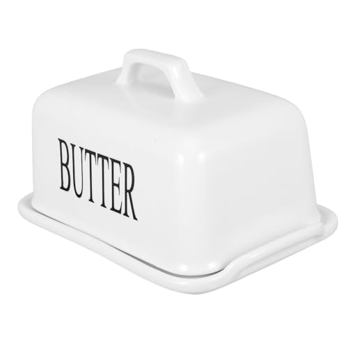 LOORGVEL Butterdose Butterschale mit Deckel Butter-Keeper-Topf luftdichtes Buttergericht Käseplatte butter aufbewahrungsschale Luftdicht Butterbehälter Butterhalter Keramik Weiß LOORGVEL Butterdose Butterschale mit Deckel Butter-Keeper-Topf luftdichtes Buttergericht Käseplatte butter aufbewahrungsschale Luftdicht Butterbehälter Butterhalter Keramik Weiß von LOORGVEL