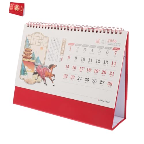 LOORGVEL Chinesischer Tischkalender mit Goldprägung Modernes Flip Design Großer Stehender Desktop Kalender für Büro und Zuhause Stilvolle Jahresplanung und Tägliche Terminverwaltung LOORGVEL Chinesischer Tischkalender mit Goldprägung Modernes Flip Design Großer Stehender Desktop Kalender für Büro und Zuhause Stilvolle Jahresplanung und Tägliche Terminverwaltung von LOORGVEL