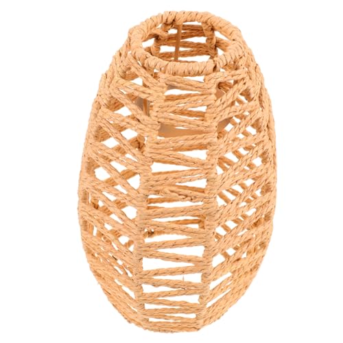 LOORGVEL Chinesischer Vintage Lampenschirm aus Papier rattan Runde Deckenlampe mit Handgewebtem Design Dekorativer Diffusor für Wohnzimmer Warmes Licht DIY Lampenschirm für Restaurant und LOORGVEL Chinesischer Vintage Lampenschirm aus Papier rattan Runde Deckenlampe mit Handgewebtem Design Dekorativer Diffusor für Wohnzimmer Warmes Licht DIY Lampenschirm für Restaurant und von LOORGVEL