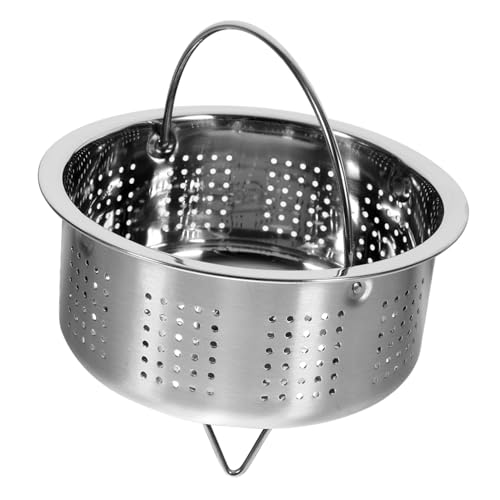 LOORGVEL Dampfgarer Einsatz Kleiner Steamer Basket mit Hitzebeständigem Griff Robuster Küchendämpfer für Reis Gemüse Langlebiger Küchen Dämpfeinsatz aus Hochwertigem von LOORGVEL