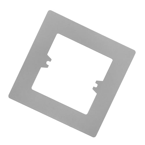 LOORGVEL Dekorative Abdeckplatte aus Robustem PC Hitze und Kratzfest Einfache Montage ohne Schneidwerkzeug Vielseitig Einsetzbar als Steckdosen und Lichtschalterabdeckung Graues Modell für von LOORGVEL