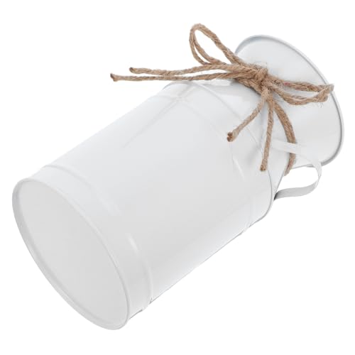 LOORGVEL Dekorativer Eisenblumentopf im Nordischen Stil Vintage Milchkanne Blumenvase für Trockenblumen und Pflanzen für Wohnkultur und Tischdeko LOORGVEL Dekorativer Eisenblumentopf im Nordischen Stil Vintage Milchkanne Blumenvase für Trockenblumen und Pflanzen für Wohnkultur und Tischdeko von LOORGVEL