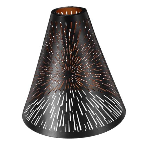LOORGVEL Dekorativer Lampenschirm Eisen Metall Stufenförmiges Design Lampenabdeckung für Tischlampen Stehlampen und Wohnzimmer Lochdurchmesser LOORGVEL Dekorativer Lampenschirm Eisen Metall Stufenförmiges Design Lampenabdeckung für Tischlampen Stehlampen und Wohnzimmer Lochdurchmesser von LOORGVEL