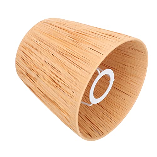 LOORGVEL Dekorativer Lampenschirm Raphia für Tischlampen Stehlampen und Pendelleuchten Khaki für Elegantes Wohnambiente von LOORGVEL