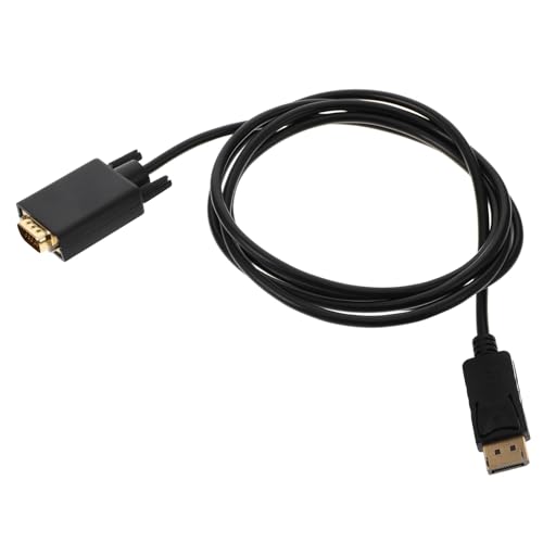 LOORGVEL Displayport zu Vga Kabel Unidirektional Stabiles Signal Kompakt und Leicht Geeignet für Laptop Monitor Verbindung Klare Videoübertragung für Unterwegs und Büro von LOORGVEL