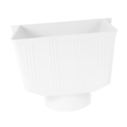 LOORGVEL Diverter Dachrinnenadapter aus witterungsbeständigem Kunststoff UV resistent Nahtlose Verbindung Einfache Montage Fallrohrverlängerung für Niederschlagswasser Sammlung und von LOORGVEL