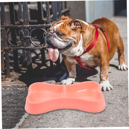 LOORGVEL Doppelnapf Hund und Katze Knochenform aus Bpa Freiem Kunststoff Großer Napf für Wasser und Futter Leicht zu Reinigen Glatte Oberfläche Praktisches Design für Welpen und Katzen LOORGVEL Doppelnapf Hund und Katze Knochenform aus Bpa Freiem Kunststoff Großer Napf für Wasser und Futter Leicht zu Reinigen Glatte Oberfläche Praktisches Design für Welpen und Katzen von LOORGVEL