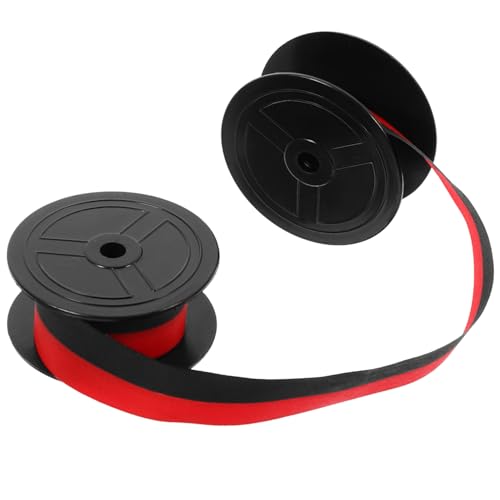 LOORGVEL Doppelspulen Farbband Schreibmaschine Farbig Schwarz Rot Nylonband mit Klarer Tintenaufnahme Kompatibel für Stardp Mechanische Schreibmaschinen Ersatz von LOORGVEL