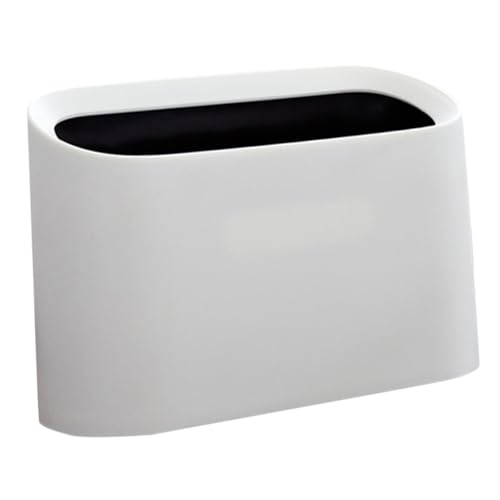 LOORGVEL Doppelwandiger Mini Tischmülleimer aus Robustem Geruchsdichtes Design Kompakt für Schreibtisch Büro und Zuhause Praktischer Kleiner Abfallkorb für Papier und Kleinteile Weiß LOORGVEL Doppelwandiger Mini Tischmülleimer aus Robustem Geruchsdichtes Design Kompakt für Schreibtisch Büro und Zuhause Praktischer Kleiner Abfallkorb für Papier und Kleinteile Weiß von LOORGVEL