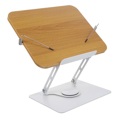 LOORGVEL Drehbarer Buchständer aus Aluminiumlegierung Höhenverstellbar Rutschfest Tragbarer Leseständer für Schüler Kochbücher Tablets und Musiknoten Multifunktionaler Lesewinkel Glatte LOORGVEL Drehbarer Buchständer aus Aluminiumlegierung Höhenverstellbar Rutschfest Tragbarer Leseständer für Schüler Kochbücher Tablets und Musiknoten Multifunktionaler Lesewinkel Glatte von LOORGVEL