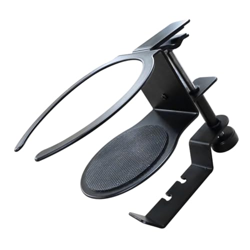 LOORGVEL Drehbarer Headset Halterung und Wasserbecher Halter Tischklemme Multifunktionaler Kopfhöreraufhänger mit Polsterschutz Platzsparend und Schonend für Schreibtisch Geeignet von LOORGVEL