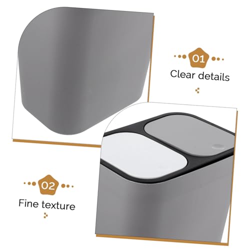 LOORGVEL Dual kompartiment Mülleimer mit Deckel für Küche Trockene und Nasse Abfälle Getrennt Langlebiger Abfallbehälter Geruchsdicht und Praktisch für Wohn Arbeitsbereiche LOORGVEL Dual kompartiment Mülleimer mit Deckel für Küche Trockene und Nasse Abfälle Getrennt Langlebiger Abfallbehälter Geruchsdicht und Praktisch für Wohn Arbeitsbereiche von LOORGVEL