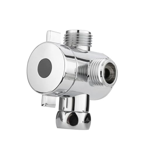 LOORGVEL Duschkopf Verteiler Drei Wege Abs Ventil Wasserhahn Aufsatz Verchromt Einstellbar Universalanschluss für Einfache Installation Am Duscharm LOORGVEL Duschkopf Verteiler Drei Wege Abs Ventil Wasserhahn Aufsatz Verchromt Einstellbar Universalanschluss für Einfache Installation Am Duscharm von LOORGVEL