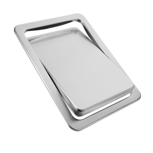 LOORGVEL Edelstahl Abfallbehälter Deckel Eingelassene Tischabfälle Klappe für Küche Bad Vielseitig Langlebig Leicht zu Reinigen LOORGVEL Edelstahl Abfallbehälter Deckel Eingelassene Tischabfälle Klappe für Küche Bad Vielseitig Langlebig Leicht zu Reinigen von LOORGVEL