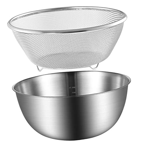 LOORGVEL Edelstahl Abflusskorb Teiliges mit Sieb und Waschschüssel Robustes Gemüse Wasch und Reissieb Platzsparender Küchensieb Organizer für Obst und Gemüse Geruchsneutral Langlebig LOORGVEL Edelstahl Abflusskorb Teiliges mit Sieb und Waschschüssel Robustes Gemüse Wasch und Reissieb Platzsparender Küchensieb Organizer für Obst und Gemüse Geruchsneutral Langlebig von LOORGVEL
