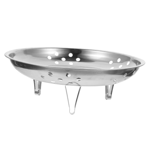 LOORGVEL Edelstahl Dämpfeinsatz mit Füßen Runde Dampfeinlage für Kochtopf Robustes Küchensteamer Tablett für Gemüse Eier und Meeresfrüchte Langlebig und Leicht zu Reinigen LOORGVEL Edelstahl Dämpfeinsatz mit Füßen Runde Dampfeinlage für Kochtopf Robustes Küchensteamer Tablett für Gemüse Eier und Meeresfrüchte Langlebig und Leicht zu Reinigen von LOORGVEL