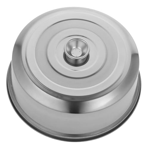 LOORGVEL Edelstahl Dampfgarer Deckel mit Griff Vielseitige Abdeckhaube für Teppanyaki und Rostfrei Leicht zu Reinigen für Haushalt Kantine Bäckerei von LOORGVEL