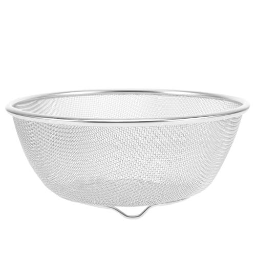 LOORGVEL Edelstahl Feinmaschiges Sieb Feines Küchensieb Abtropfsieb für Reis Gemüse Obst Leichtes Siebkorb mit Langlebigem Drahtgeflecht für Effektives Filtern und Abwaschen LOORGVEL Edelstahl Feinmaschiges Sieb Feines Küchensieb Abtropfsieb für Reis Gemüse Obst Leichtes Siebkorb mit Langlebigem Drahtgeflecht für Effektives Filtern und Abwaschen von LOORGVEL