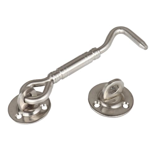 LOORGVEL Edelstahl Fensterhaken Windfest Robuster Fenster Verriegelungshaken Rostfrei Korrosionsbeständig Einfache Montage für Klassische Fenster Sicherer Halt und Langlebigkeit von LOORGVEL