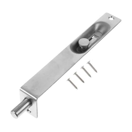 LOORGVEL Edelstahl Flush Bolt Türverriegelung Rostfrei Hohe Härte für Brandschutztüren Französische Türen Doppeltüren Verdecktes Design Langlebiger Schließriegel für Sichere Türabsicherung von LOORGVEL