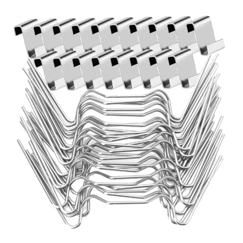 LOORGVEL Edelstahl Gewächshausclips Teiliges W und Z Förmige Glasklammern zur Sicheren Befestigung von Windschutz Glaspaneelen für Stabile Gewächshausverglasung LOORGVEL Edelstahl Gewächshausclips Teiliges W und Z Förmige Glasklammern zur Sicheren Befestigung von Windschutz Glaspaneelen für Stabile Gewächshausverglasung von LOORGVEL