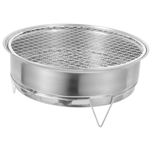 LOORGVEL Edelstahl Holzkohlegrill Tragbar Klappbar Rostfrei Leicht mit Abnehmbaren Beinen für Camping Picknick Party Outdoor Barbecue und Einfach zu Transportieren LOORGVEL Edelstahl Holzkohlegrill Tragbar Klappbar Rostfrei Leicht mit Abnehmbaren Beinen für Camping Picknick Party Outdoor Barbecue und Einfach zu Transportieren von LOORGVEL