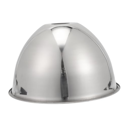 LOORGVEL Edelstahl Lampenschirm Industrie Lampenabdeckung Reflektierend für Decken Pendelleuchten Werkstatt Beleuchtung Modern Robust von LOORGVEL