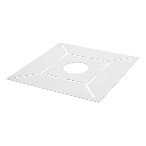 LOORGVEL Edelstahl Messlineal mit Verstärktes Fliesenmaßwerkzeug für Präzise Bodenablauf messung und Komplexe Winkel Rostfrei Vielseitig für Badezimmer Fliesenpositionierung und Zuschnitt von LOORGVEL