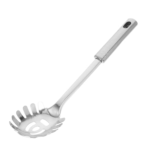 LOORGVEL Edelstahl Nudellöffel Spaghettilöffel mit Ergonomischem Griff Vielseitig für Nudel Dumplings Eierportionierung Fein Poliert Kratzfrei Stilvolles Küchenutensil LOORGVEL Edelstahl Nudellöffel Spaghettilöffel mit Ergonomischem Griff Vielseitig für Nudel Dumplings Eierportionierung Fein Poliert Kratzfrei Stilvolles Küchenutensil von LOORGVEL