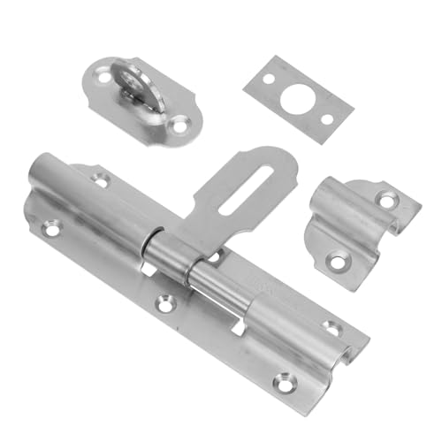 LOORGVEL Edelstahl Riegelschloss Schiebetürschloss Robust Präzise Verarbeitung Vielseitig Einsetzbar für Türen Fenster Wc Innenbereich von LOORGVEL