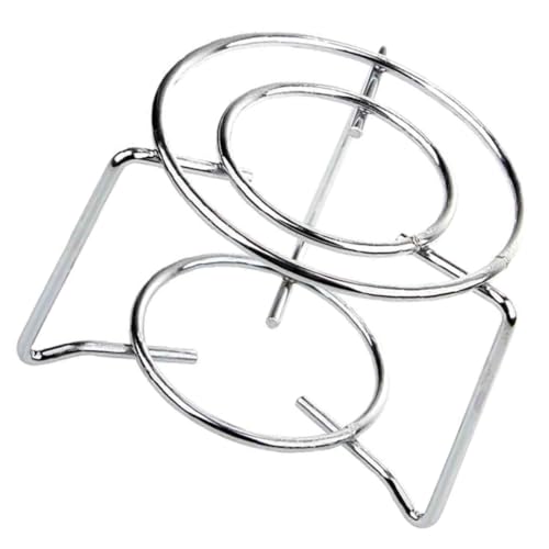LOORGVEL Edelstahl Runder Herdständer Robust für Spiritusbrenner Camping Outdoor Kochen Multifunktional Hitzebeständig Geeignet für Kessel Topf Unterstützung und Luftzirkulation von LOORGVEL
